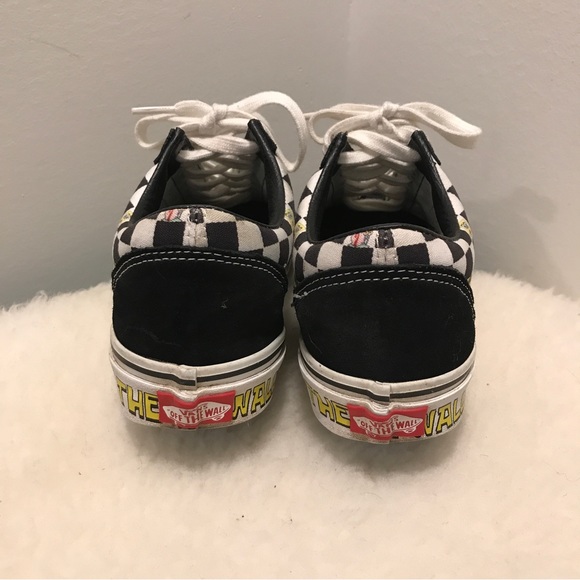 Vans Old Skool x SpongeBob SquarePants sz 6.5 Checkerboard Print Off the Wall - Picture 3 of 11